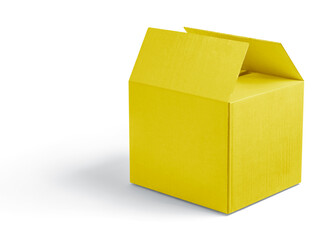 Brown Paper mailing box Cardboard box isolated on white background