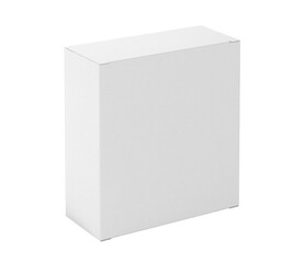 white Paper mailing box Cardboard box isolated on white background