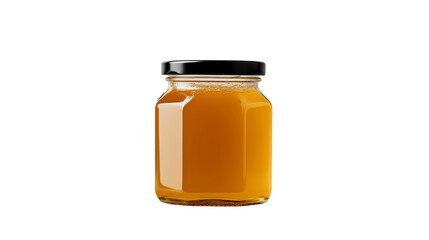 Sweet Honey in Glass Jar Golden Nectar Food Photography Healthy Eating Culinary Image