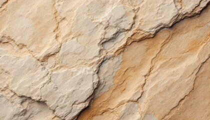 Textured sandstone rock surface with natural patterns and layers
