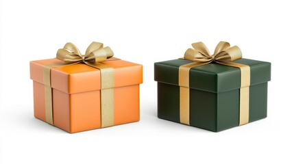 Obraz premium Colorful Gift Boxes with Ribbons for Celebrations and Special Occasions