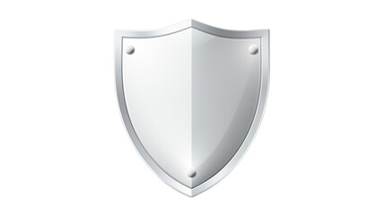 Silver Shield Icon Security Protection and Safety