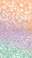 Fototapeta premium Vibrant Pastel Glitter with Iridescent Glow - Made with Generative AI