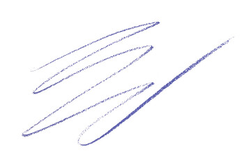 purple pencil strokes isolated on transparent background