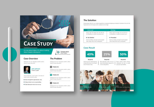 Case Study Template Design