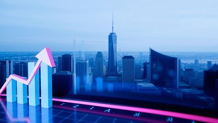 Financial Growth and Success in a Modern Cityscape