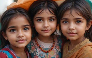 Happy Indian kids