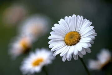 Fototapeta premium Delicate White Daisy in Soft Focus