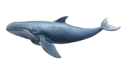 Fototapeta premium Stunning Pygmy Blue Whale: An Ocean Giant in Detailed Illustration