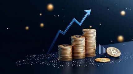 Bitcoin market surge analyzing cryptocurrency trends financial sector digital graphics modern environment upward viewpoint investment insights for seo impact