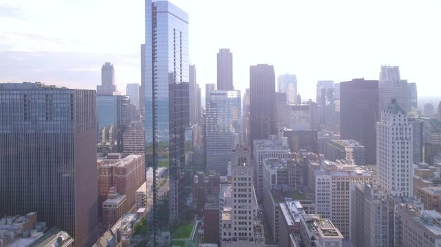 Discover the diverse architecture and vibrant neighborhoods of Chicago from above.