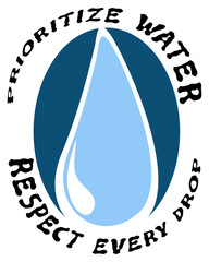 design for t-shirts. vector style. World Water Day theme. motivational phrase.

