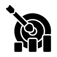 Analysis Goal Solid Icon