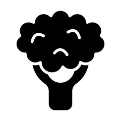 Broccoli Solid Icon