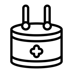 Drums Line Icon