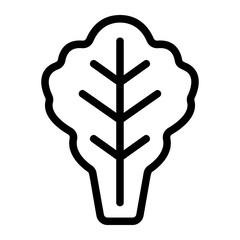 Lettuce Line Icon