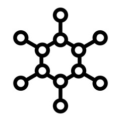 Molecular Line Icon