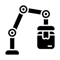 Robotic Logistic Solid Icon