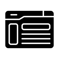 Blogger Solid Icon
