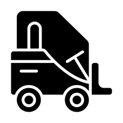 Forklift Solid Icon