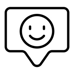 Good Comment Line Icon