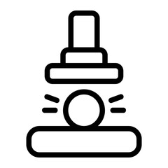 Press Machine Line Icon