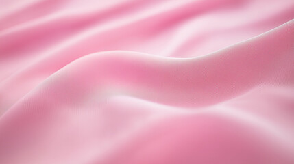 Obraz premium Soft Pink Silk Drape: A luxurious abstract backdrop with soft pink silk fabric, forming elegant drapes and folds, creating a smooth, alluring, and calming visual texture. 