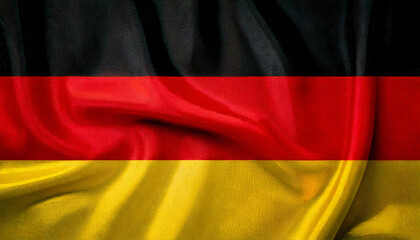 german flag waving in wind