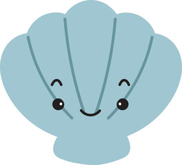 Shell Cartoon Illustration