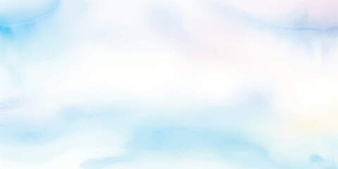 Tranquil Watercolor Illustration in Soft Sky Blue, Gently Hand-Painted onto White Wet Paper, Forming a Textured Canvas Full of Lush, Flowing Brush Strokes and a Calming Aquarelle Finish.
