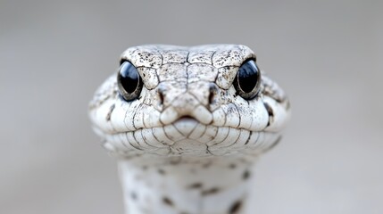 Obraz premium Close-up snake portrait, desert background, wildlife photography, nature documentary