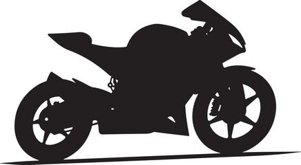 Obraz premium sports motorbike, motorbike silhouette, black bike art, racing beast, speed demon, shadow rider, sleek machine, fast lane, adrenaline rush, dark rider, moto silhouette, two-wheel thunder, fierce bike,