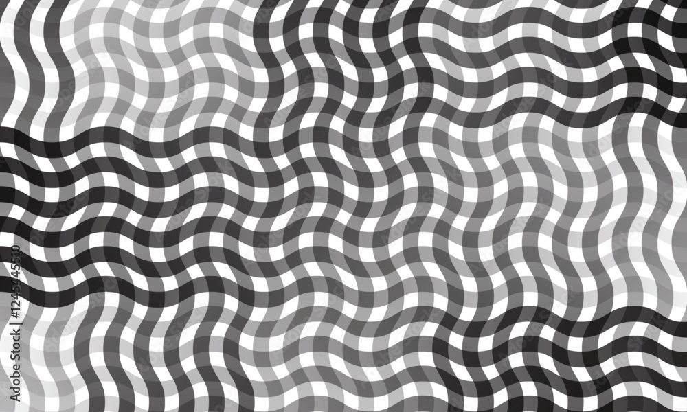 Aufkleber abstract simple gradient oblique smooth wave line plaid pattern can be used background.