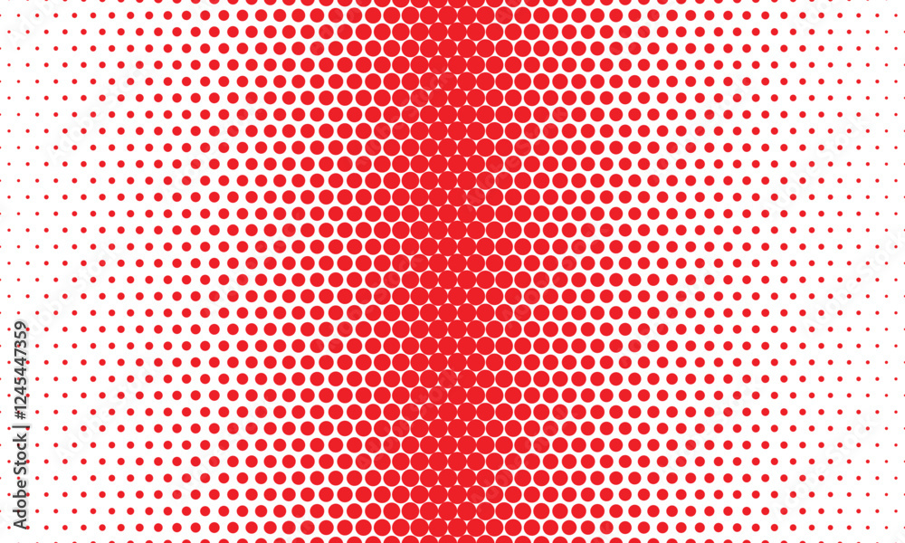 Aufkleber abstract simple red big to small dot pattern can be used background.