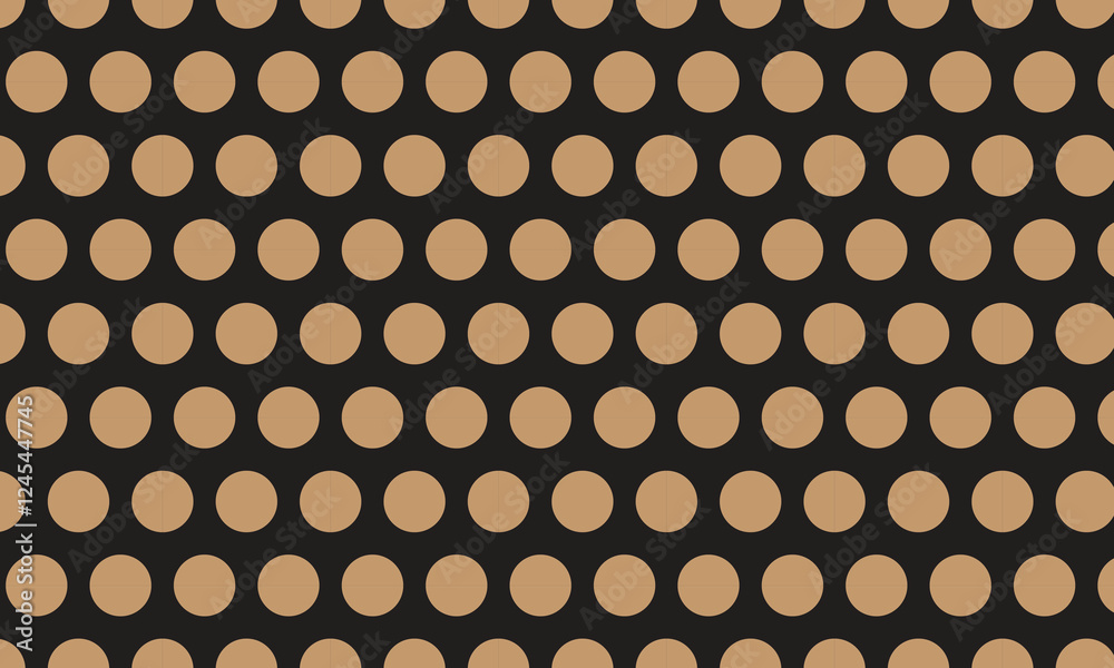 Poster abstract simple brown dot pattern on dark can be used background.