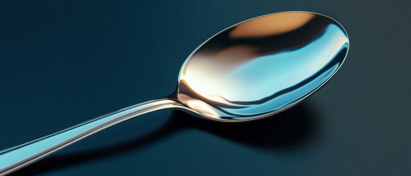 A sleek, modern spoon. AI.