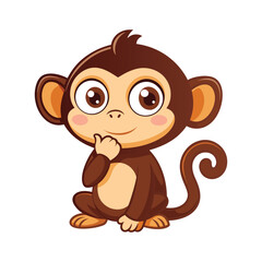 illustration of a cartoon monkey