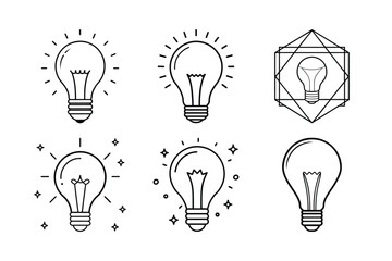 Naklejka premium vector light bulb icon