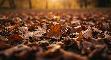 fall nature background, ecology . Generative AI