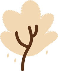 Cute Tree Cartoon Illustration
