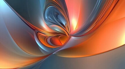 Colorful swirl pattern created using computer graphics for abstract backgrounds and designs