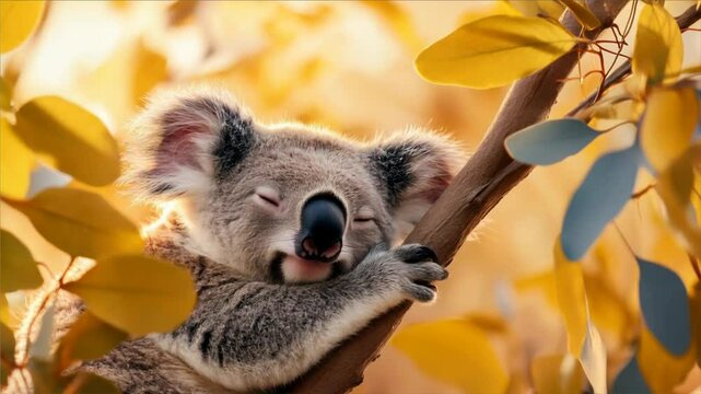 koala in tree