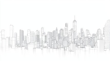 Cityscape featuring tall skyscrapers buildings and urban landscape during daytime