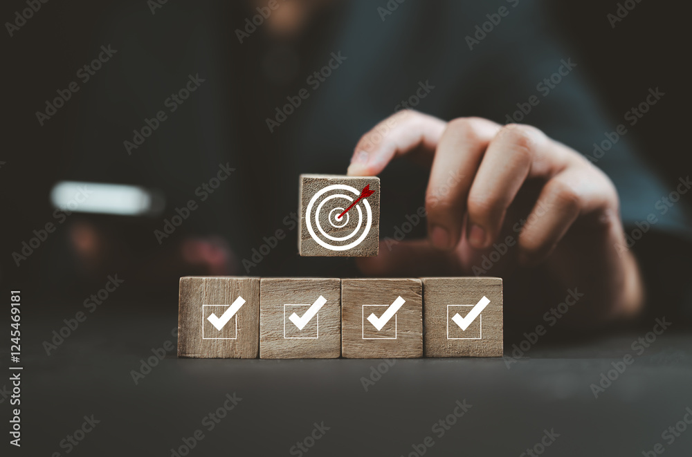 Poster complete checklist, survey assessment, task list, or quality control confirmation check for target g