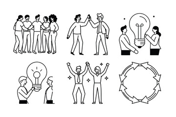 vector illustration of a man and woman