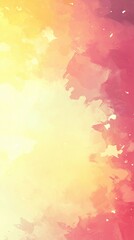 Soft pastel gradient background with warm yellow and pink watercolor texture