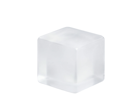 ice cube isolated on white