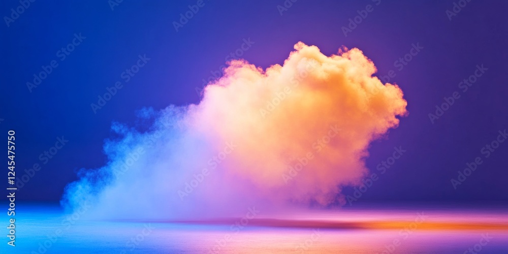 Aufkleber dynamic stage lighting graph ethereal fog installation and gradient lighting - immersive concert atm