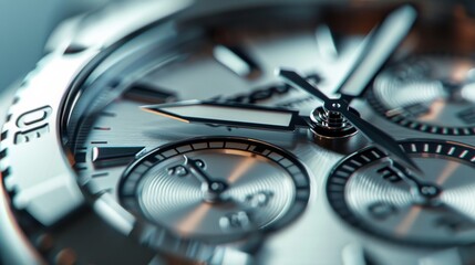 Modern Watch Face with Sleek and Stylish Design Close-Up View for Timepiece Enthusiasts and Fashion Lovers