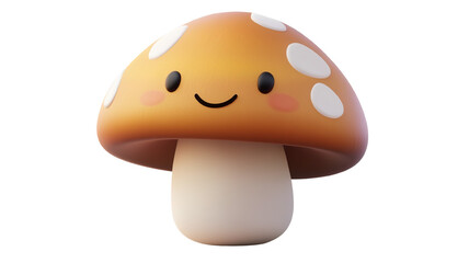 mushroom on white background